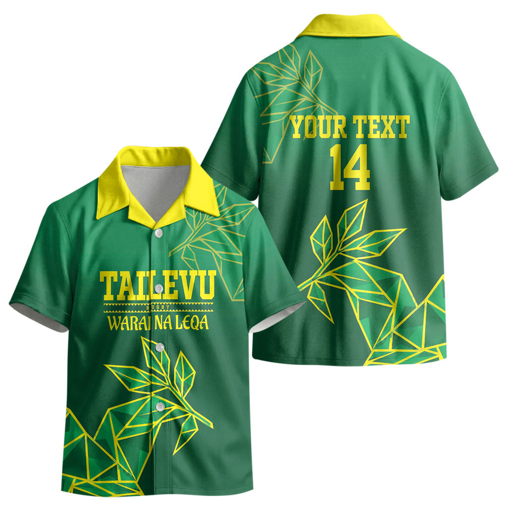 Fiji Tailevu Rugby Custom Kid Hawaiian Shirt Warai Na Leqa LT14 - Polynesian Pride