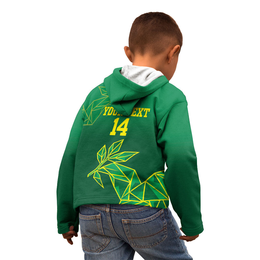 Fiji Tailevu Rugby Custom Kid Hoodie Warai Na Leqa LT14 - Polynesian Pride
