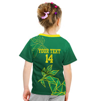Fiji Tailevu Rugby Custom Kid T Shirt Warai Na Leqa LT14 - Polynesian Pride