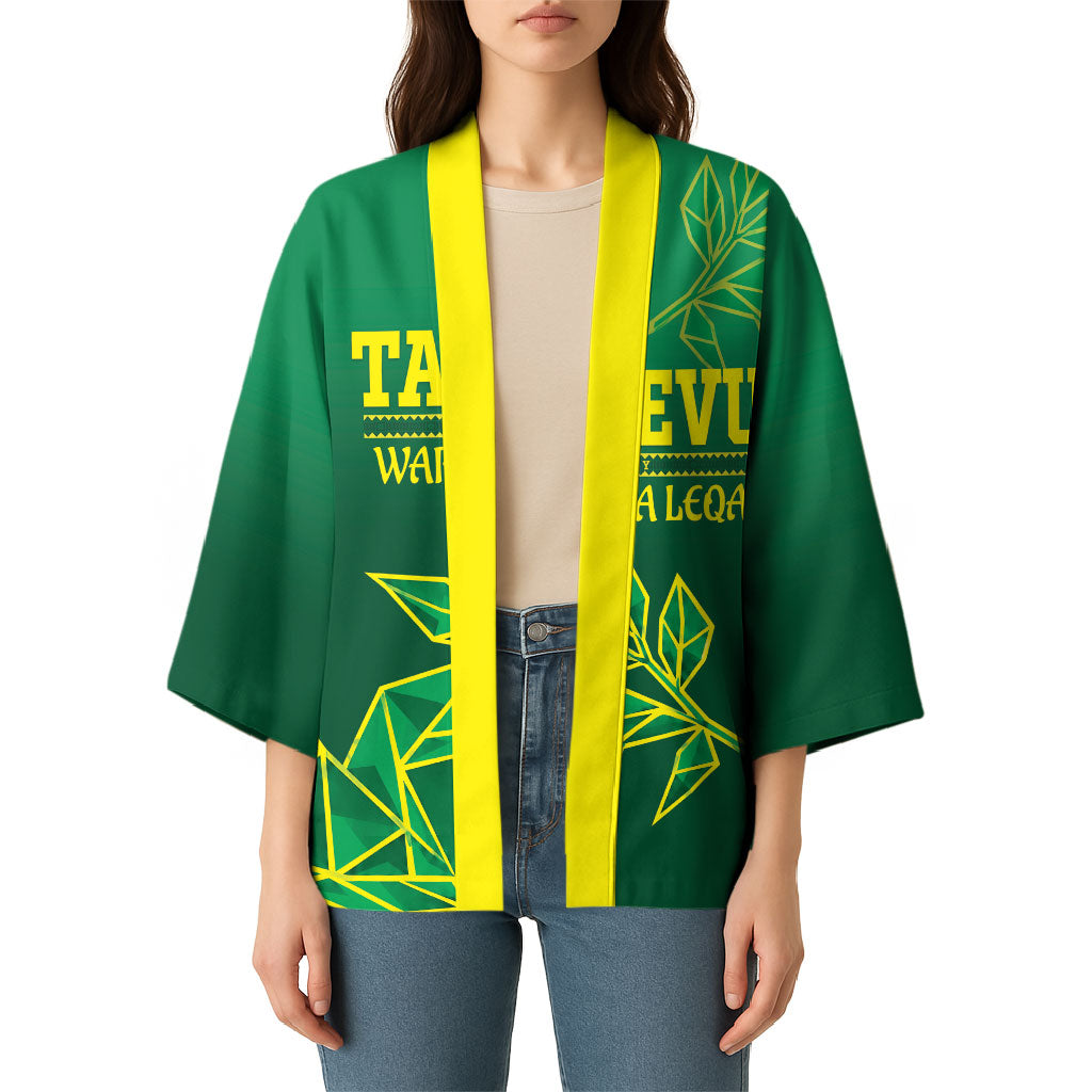 Fiji Tailevu Rugby Custom Kimono Warai Na Leqa LT14 - Polynesian Pride