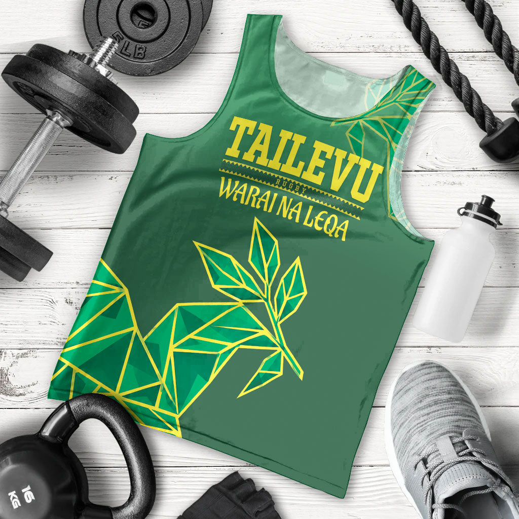 Fiji Tailevu Rugby Custom Men Tank Top Warai Na Leqa LT14 - Polynesian Pride