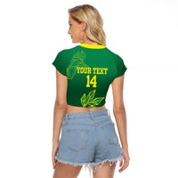 Fiji Tailevu Rugby Custom Raglan Cropped T Shirt Warai Na Leqa LT14 - Polynesian Pride