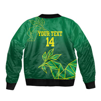 Fiji Tailevu Rugby Custom Sleeve Zip Bomber Jacket Warai Na Leqa LT14 - Polynesian Pride