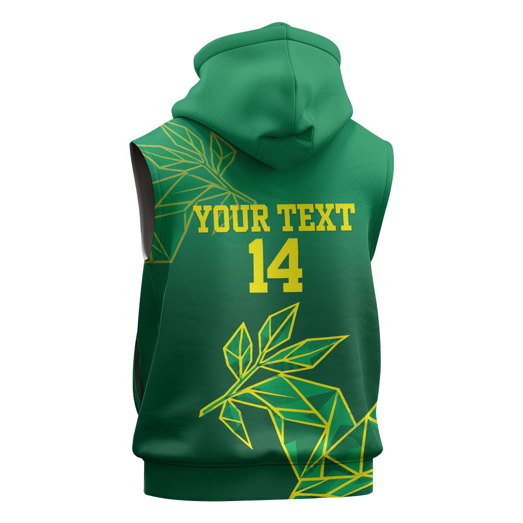 Fiji Tailevu Rugby Custom Sleeveless Hoodie Warai Na Leqa LT14 - Polynesian Pride