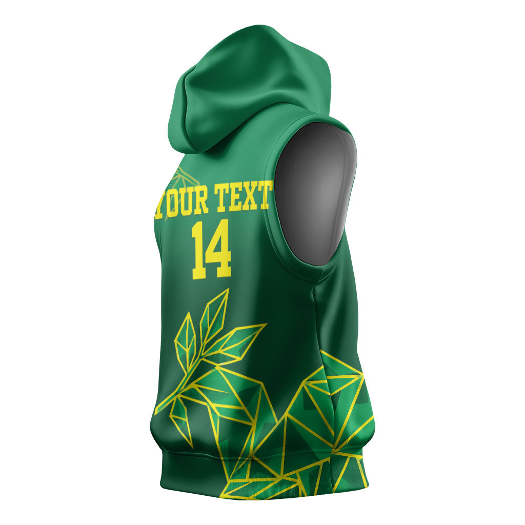 Fiji Tailevu Rugby Custom Sleeveless Hoodie Warai Na Leqa LT14 - Polynesian Pride