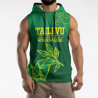 Fiji Tailevu Rugby Custom Sleeveless Hoodie Warai Na Leqa LT14 - Polynesian Pride