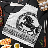 Fiji Nadroga Rugby Personalised Apron Go Stallions Fijian Tapa LT14 White - Polynesian Pride