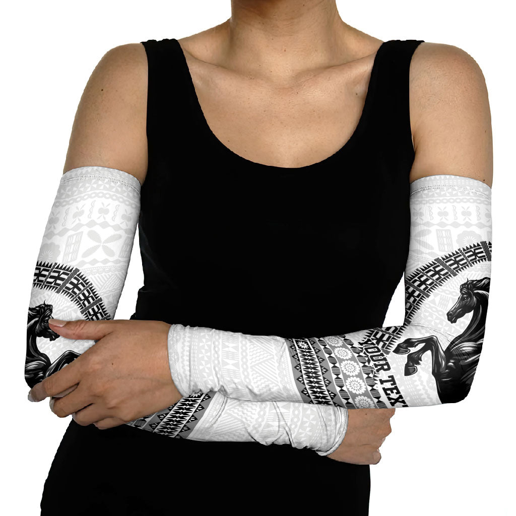 Fiji Nadroga Rugby Personalised Arm Sleeves Go Stallions Fijian Tapa LT14 - Polynesian Pride