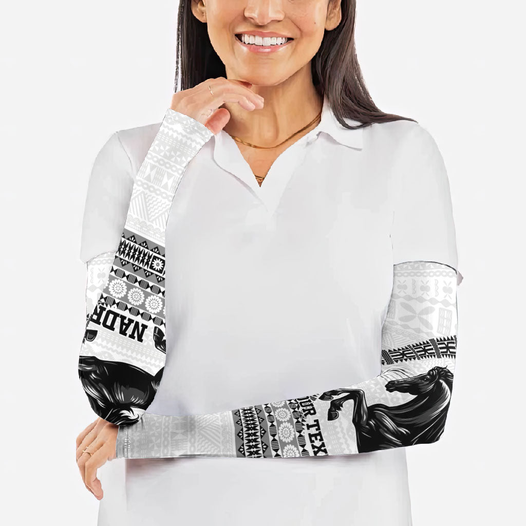 Fiji Nadroga Rugby Personalised Arm Sleeves Go Stallions Fijian Tapa LT14 - Polynesian Pride
