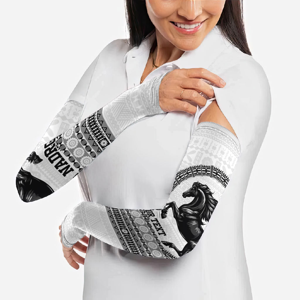Fiji Nadroga Rugby Personalised Arm Sleeves Go Stallions Fijian Tapa LT14 - Polynesian Pride
