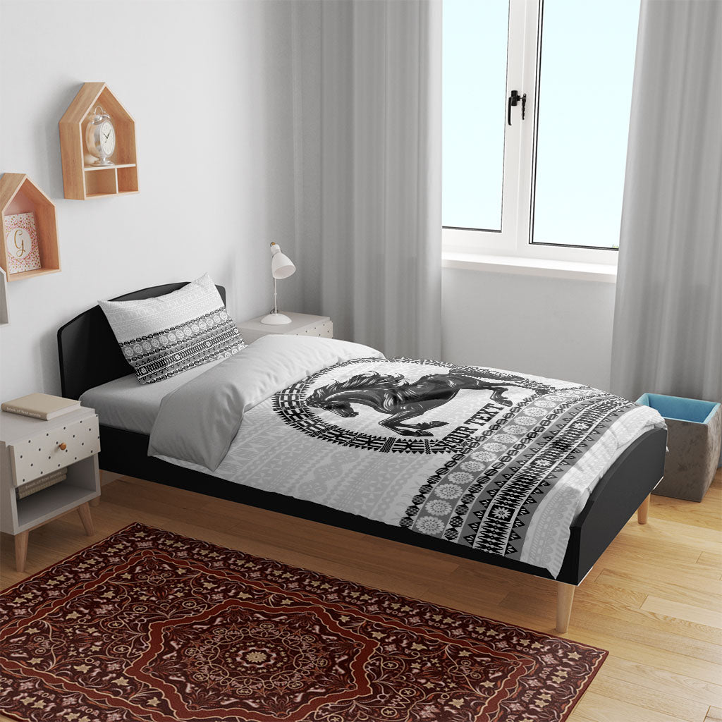 Fiji Nadroga Rugby Personalised Bedding Set Go Stallions Fijian Tapa LT14 - Polynesian Pride