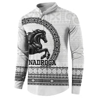 Fiji Nadroga Rugby Personalised Button Sweatshirt Go Stallions Fijian Tapa LT14 - Polynesian Pride