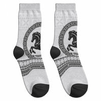 Fiji Nadroga Rugby Personalised Crew Socks Go Stallions Fijian Tapa LT14 - Polynesian Pride