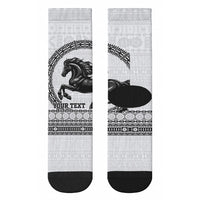 Fiji Nadroga Rugby Personalised Crew Socks Go Stallions Fijian Tapa LT14 - Polynesian Pride