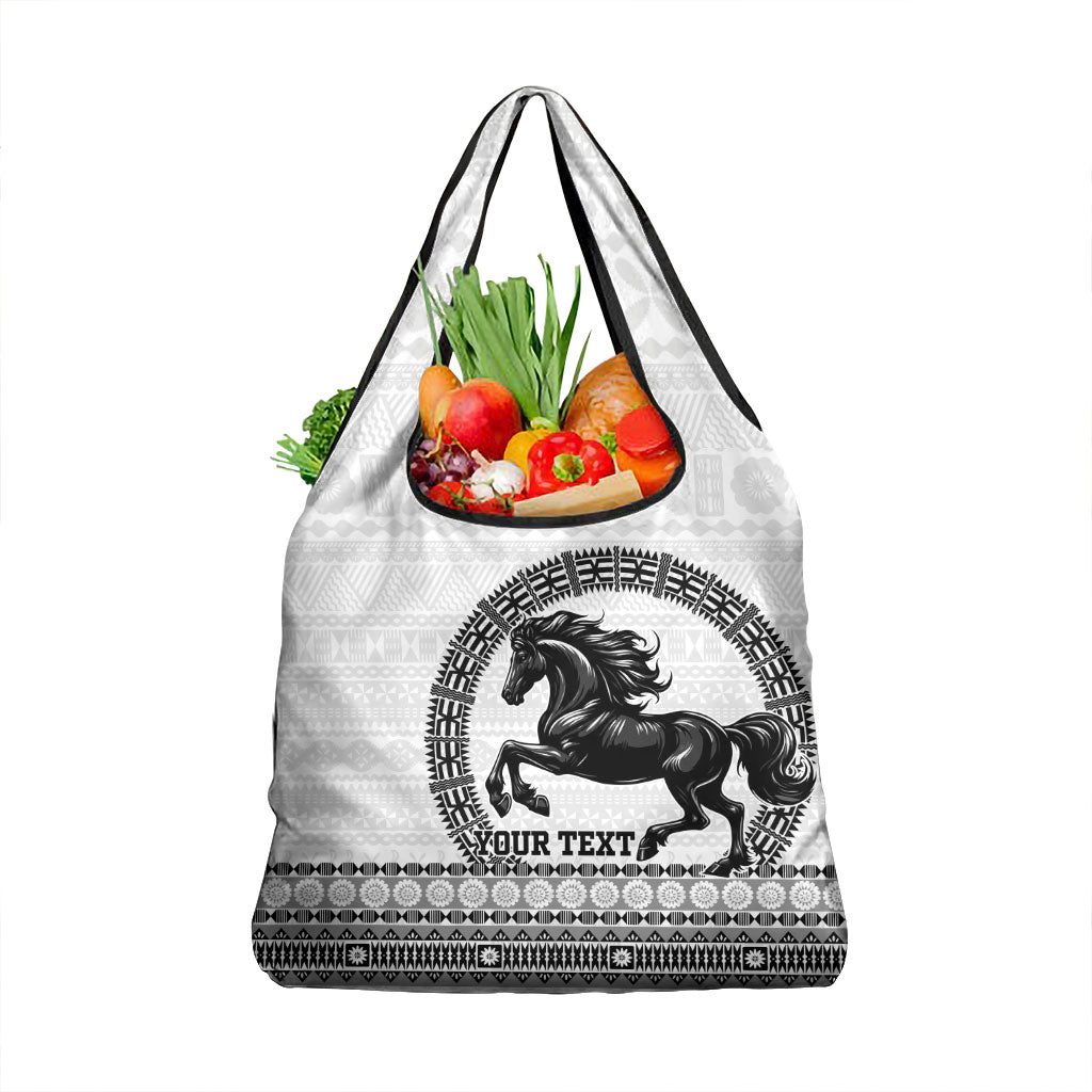 Fiji Nadroga Rugby Personalised Grocery Bag Go Stallions Fijian Tapa LT14 1-pack One Size White - Polynesian Pride