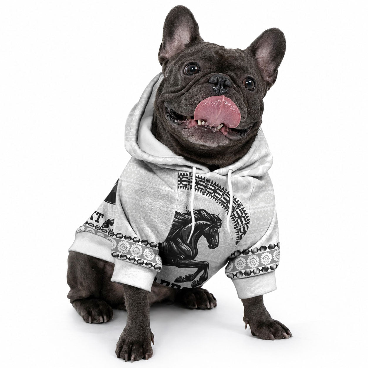 Fiji Nadroga Rugby Personalised Pet Hoodie Go Stallions Fijian Tapa LT14 - Polynesian Pride