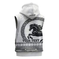 Fiji Nadroga Rugby Personalised Sleeveless Hoodie Go Stallions Fijian Tapa LT14 - Polynesian Pride