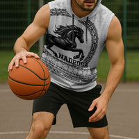 Fiji Nadroga Rugby Personalised Sleeveless Hoodie Go Stallions Fijian Tapa LT14 - Polynesian Pride