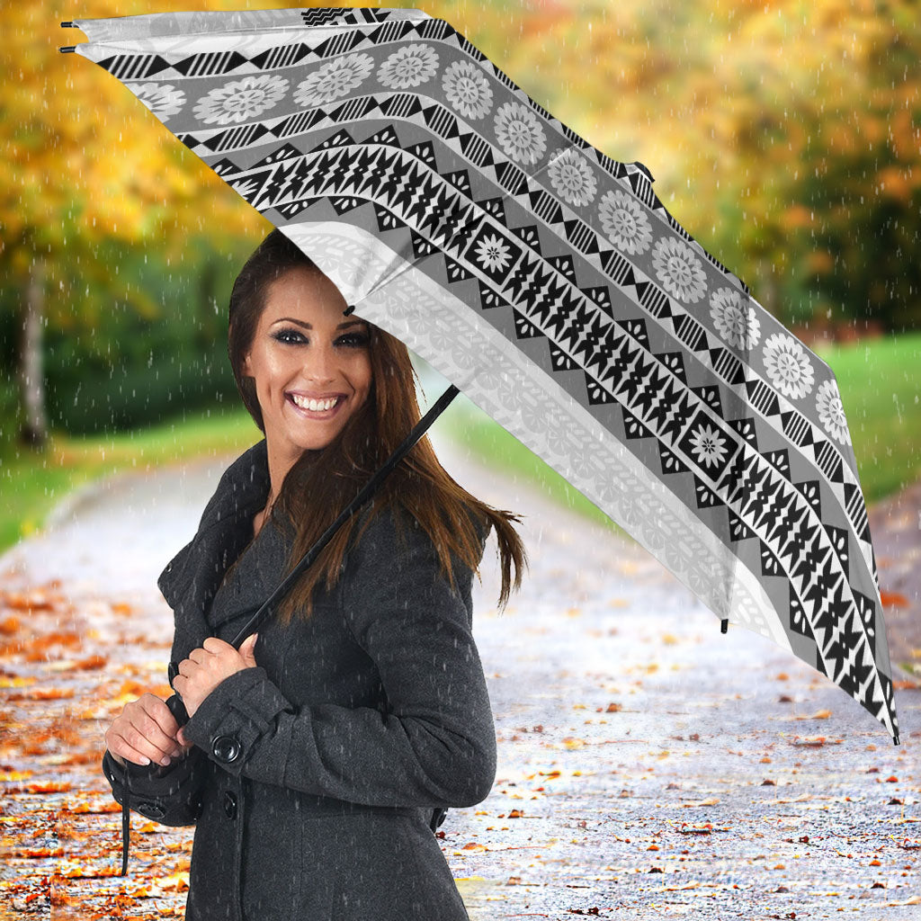 Fiji Nadroga Rugby Personalised Umbrella Go Stallions Fijian Tapa LT14 - Polynesian Pride