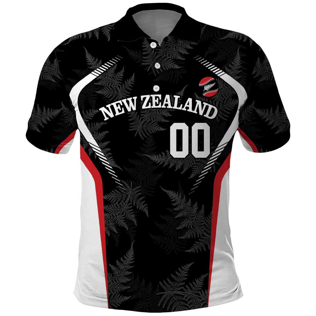 Custom New Zealand Silver Fern Softball Polo Shirt Go Aotearoa