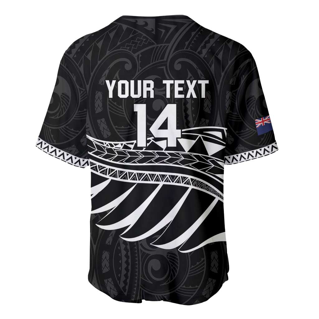 Custom Aotearoa Ice Hockey Baseball Jersey NZ Tiki Mascot - Maori Pattern LT14 - Polynesian Pride