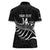 Custom Aotearoa Ice Hockey Women Polo Shirt NZ Tiki Mascot - Maori Pattern