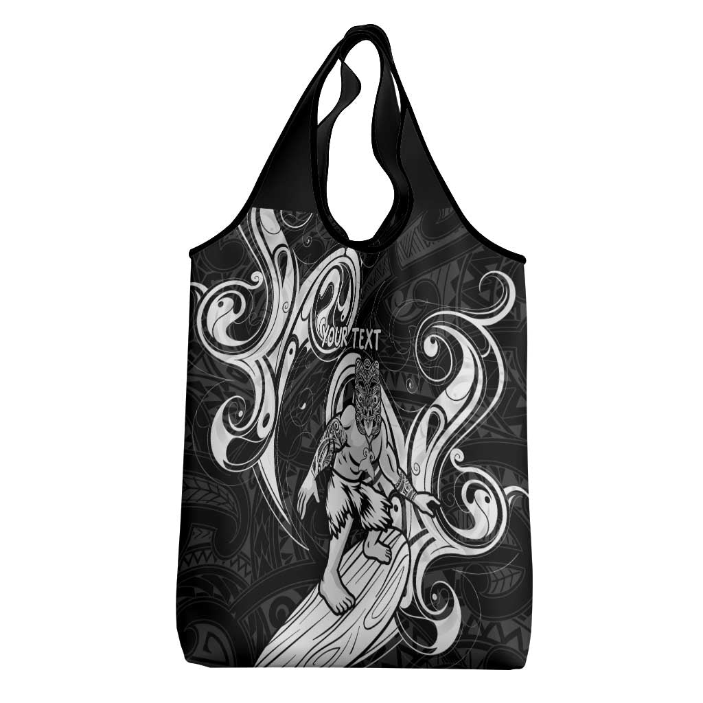 Personalised New Zealand Surfing Grocery Bag Aotearoa Maori Tiki Haka LT14 - Polynesian Pride