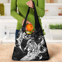 Personalised New Zealand Surfing Grocery Bag Aotearoa Maori Tiki Haka LT14 - Polynesian Pride