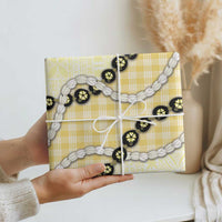 Yellow Palaka Hawaii Wrapping Paper Kukui Nut Pikake Lei Hawaiian Tapa Pattern LT14 - Polynesian Pride