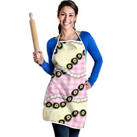 Pink Palaka Hawaii Apron Kukui Nut Pikake Lei Hawaiian Tapa Pattern LT14 - Polynesian Pride