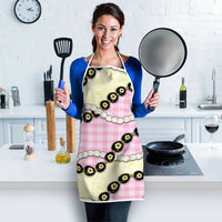 Pink Palaka Hawaii Apron Kukui Nut Pikake Lei Hawaiian Tapa Pattern LT14 - Polynesian Pride