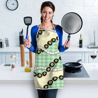 Green Palaka Hawaii Apron Kukui Nut Pikake Lei Hawaiian Tapa Pattern LT14 - Polynesian Pride