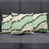 Green Palaka Hawaii Pillow Cover Kukui Nut Pikake Lei Hawaiian Tapa Pattern LT14 - Polynesian Pride