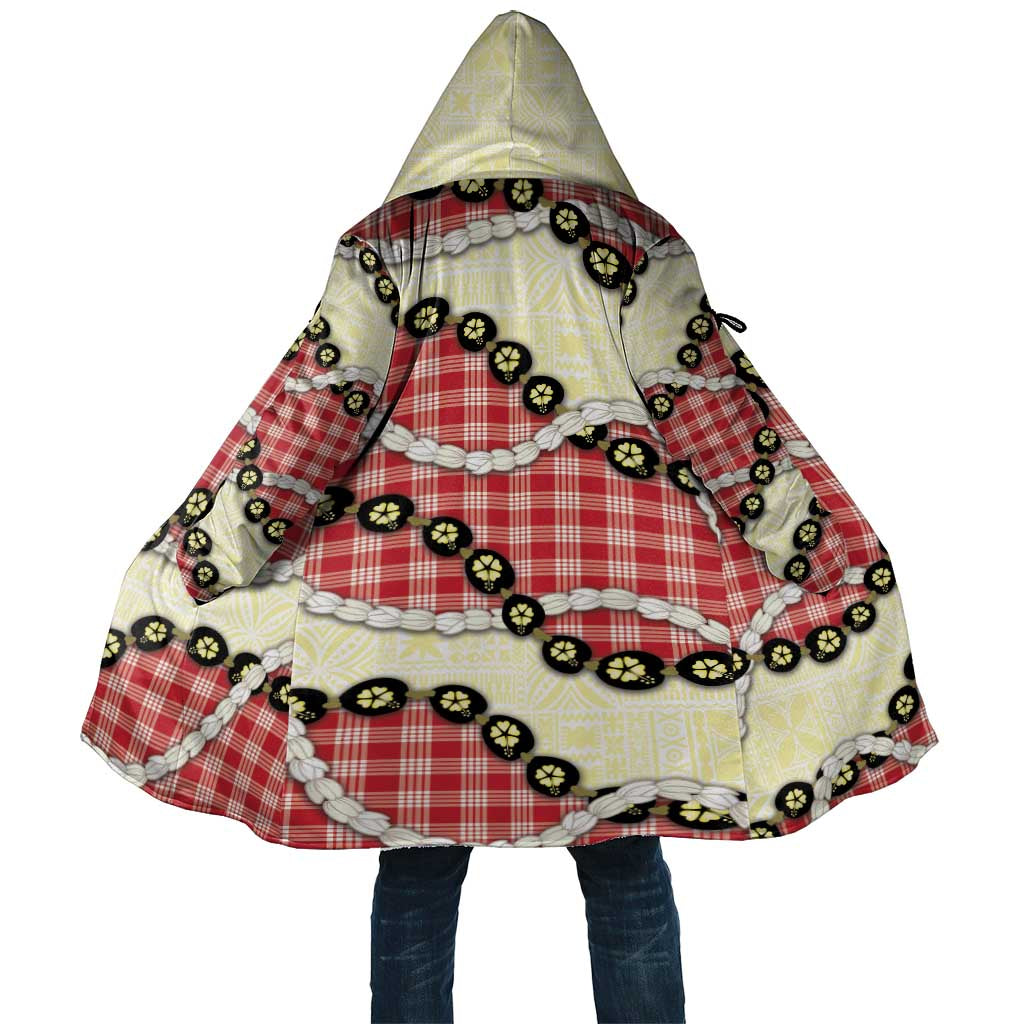 Red Palaka Hawaii Cloak Kukui Nut Pikake Lei Hawaiian Tapa Pattern LT14 Unisex Red - Polynesian Pride