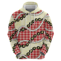 Red Palaka Hawaii Hoodie Kukui Nut Pikake Lei Hawaiian Tapa Pattern LT14 - Polynesian Pride