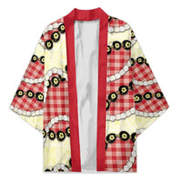 Red Palaka Hawaii Kimono Kukui Nut Pikake Lei Hawaiian Tapa Pattern LT14 Unisex Red - Polynesian Pride
