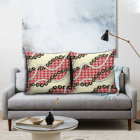 Red Palaka Hawaii Pillow Cover Kukui Nut Pikake Lei Hawaiian Tapa Pattern LT14 - Polynesian Pride