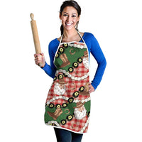 Cowboy Hawaii Mele Kalikimaka Apron Paniolo Kukui Nut Pikake Lei Red Version LT14 - Polynesian Pride