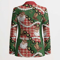 Cowboy Hawaii Mele Kalikimaka Blazer Paniolo Kukui Nut Pikake Lei Red Version LT14 - Polynesian Pride