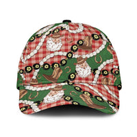 Cowboy Hawaii Mele Kalikimaka Classic Cap Paniolo Kukui Nut Pikake Lei Red Version LT14 Universal Fit Red - Polynesian Pride