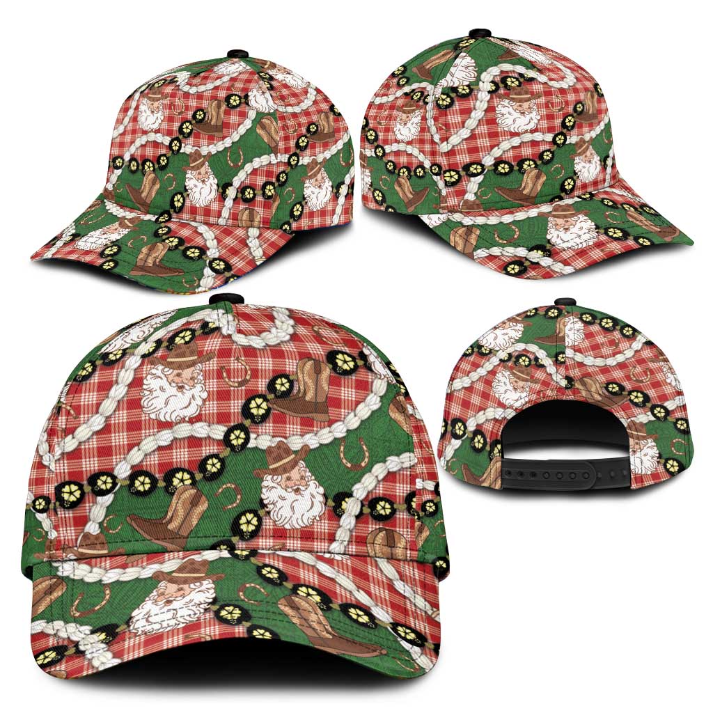 Cowboy Hawaii Mele Kalikimaka Classic Cap Paniolo Kukui Nut Pikake Lei Red Version LT14 - Polynesian Pride