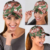 Cowboy Hawaii Mele Kalikimaka Classic Cap Paniolo Kukui Nut Pikake Lei Red Version LT14 - Polynesian Pride