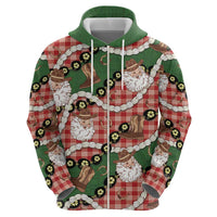Cowboy Hawaii Mele Kalikimaka Hoodie Paniolo Kukui Nut Pikake Lei Red Version LT14 - Polynesian Pride