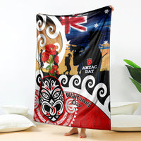 New Zealand Waitangi And ANZAC Day Blanket Aotearoa Maori Tiki With Last Post LT14 - Polynesian Pride