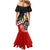 New Zealand Waitangi And ANZAC Day Mermaid Dress Aotearoa Maori Tiki With Last Post LT14 - Polynesian Pride