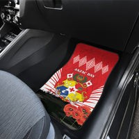 Tonga ANZAC Day Car Mats Camouflage With Poppies Lest We Forget LT14 - Polynesian Pride
