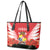 Tonga ANZAC Day Leather Tote Bag Camouflage With Poppies Lest We Forget LT14 - Polynesian Pride