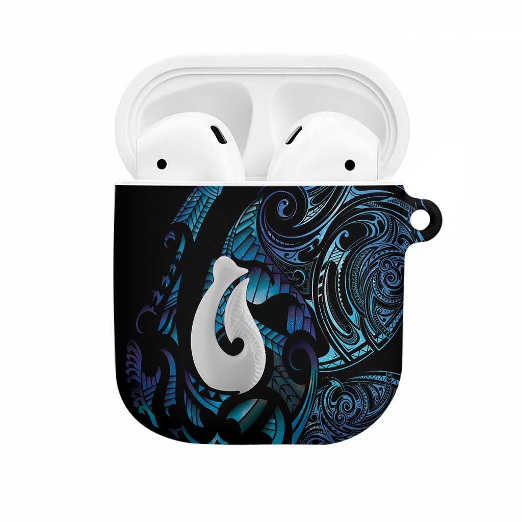 Hei Matau New Zealand Matariki AirPods Case NZ Fish Hook Maori Art LT14 Purple - Polynesian Pride