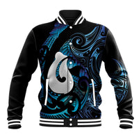 Hei Matau New Zealand Matariki Baseball Jacket NZ Fish Hook Maori Art LT14 Unisex Purple - Polynesian Pride