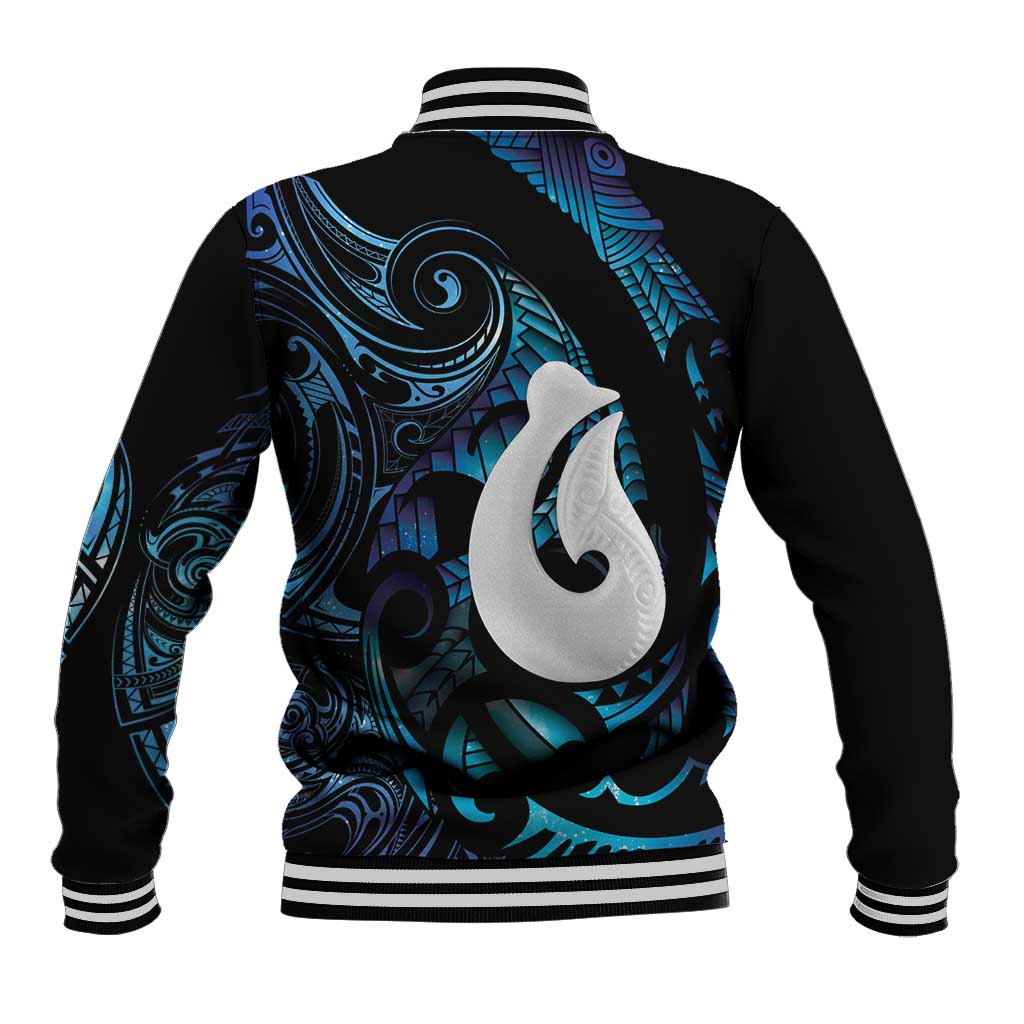 Hei Matau New Zealand Matariki Baseball Jacket NZ Fish Hook Maori Art LT14 - Polynesian Pride